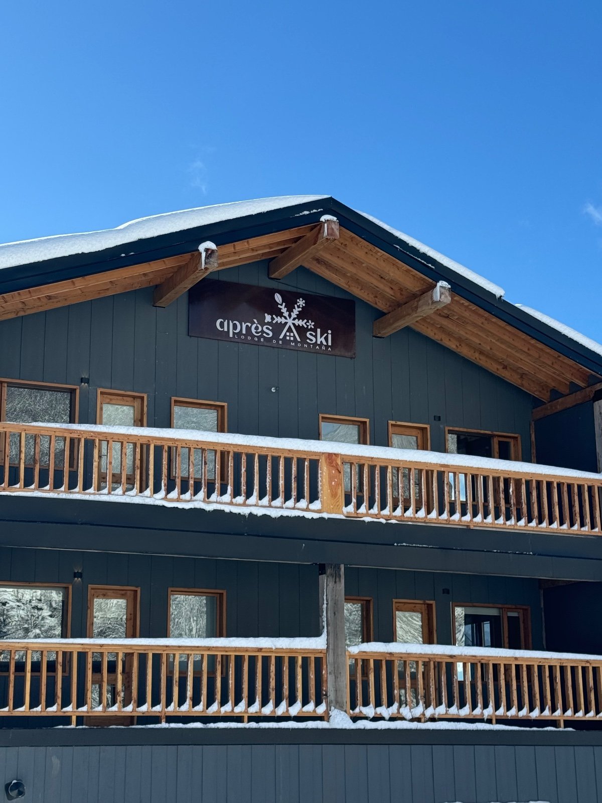 Après Ski Lodge en invierno